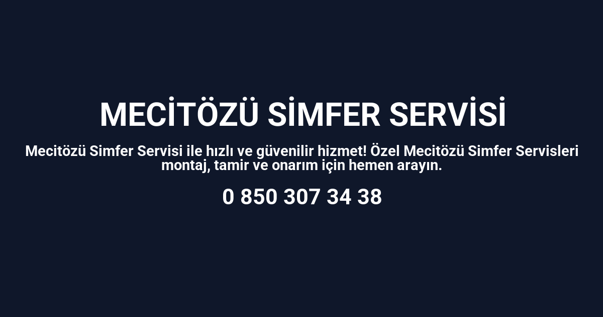 Mecitözü Simfer Servisi